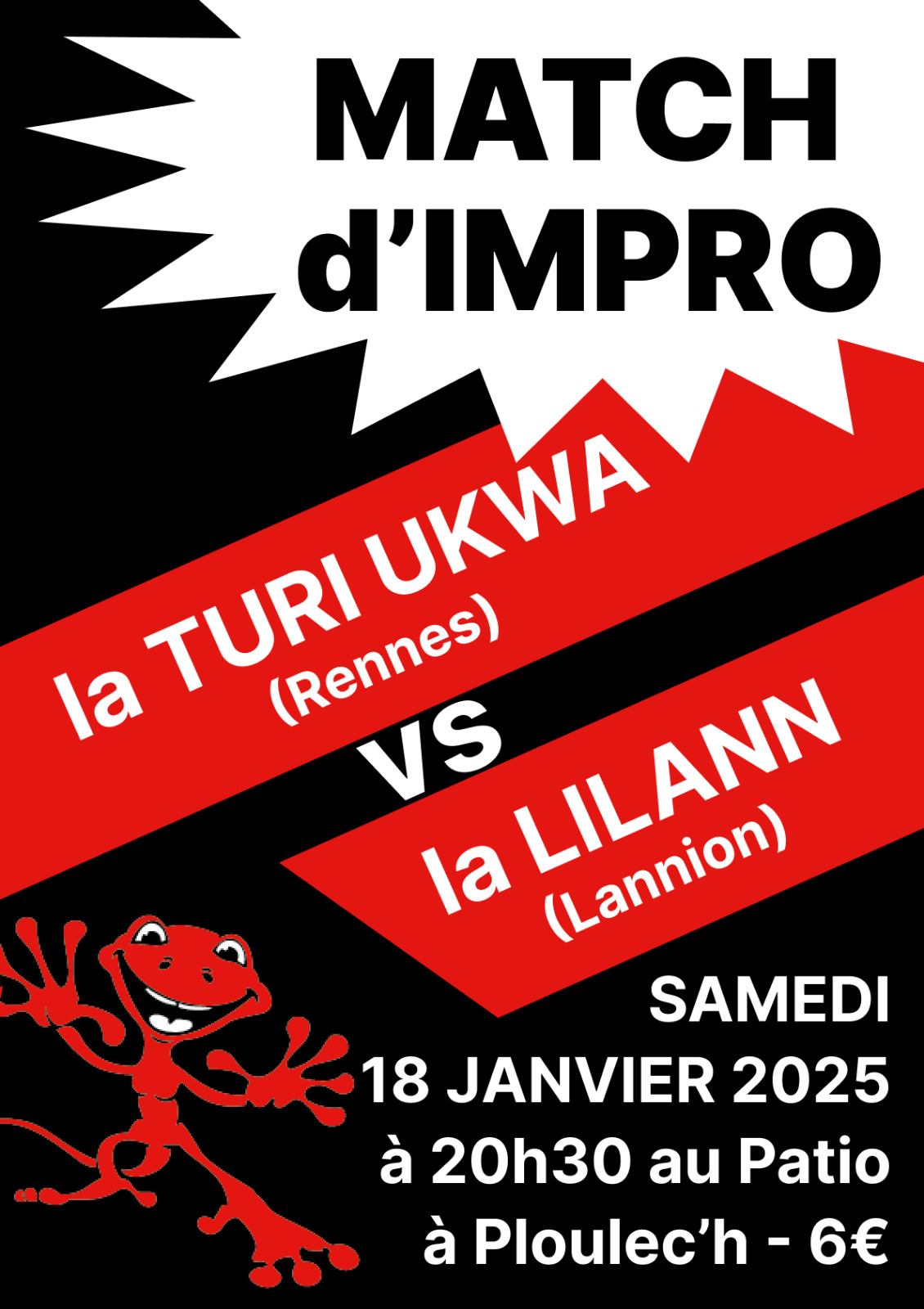 Match d'Impro La Turi Ukwa vs La Lilann au Patio