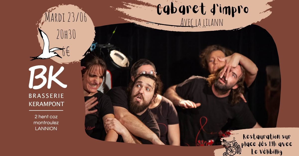Cabaret d'impro à le BK le 23 juin à 20h30